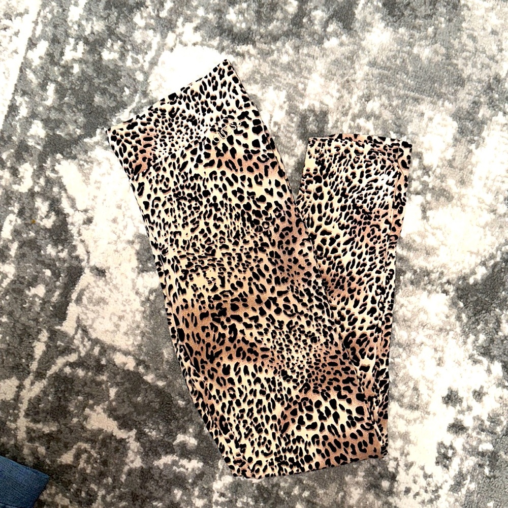 Women’s leopard print cotton leggings